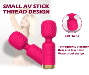 Mini-vibreur 10 vitesses pour baguette magique, stimulateur clitoridien, masseur point G, vibromasseur balle pour femmes - Product Image 6