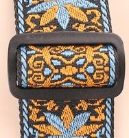 Sangle de guitare personnalisée en jacquard avec coussin en mousse 3D |   Vente en gros d'usine à Dongguan |   Sangle d'épaule réglable en polyester tissé pour basse