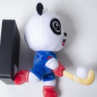 Balle de hockey sur mesure mascotte jouet animal en peluche doux panda peluche jouet usine