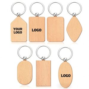 YS69 Wholesale <b>Custom</b> Logo <b>Custom</b> Shape Plain Accessories Engraving Logo Wooden Keyring Surfboard Blank Wood <b>Keychain</b> - Product Image 1