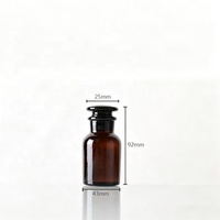 Bouteilles/Pots en Verre Ambré Brun Foncé de Luxe de Haute Qualité pour Réactifs et Usage en A pharmacie, 250ml/500ml, Compatibles Diffuseur, Vente Directe Usine
