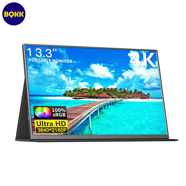 13.3 Inch IPS Small Monitors Touch Screen 4K 3840*2160P Gaming Monitor IPS Panel Screen USB Display Portable Monitor for PS5