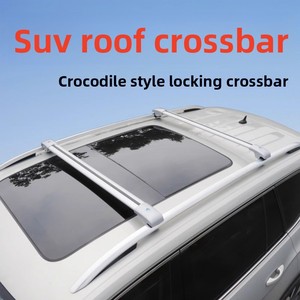 Barres transversales universelles en aluminium pour toit de voiture |   Barres de toit antivol aérodynamiques verrouillables pour SUV - Product Image 5