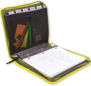 Étui de transport pour ordinateur de bureau Case-it, sac de rangement pour ordinateur portable, fermeture éclair Mighty Zip Tab, classeur à anneaux de 3 pouces - Product Image 3