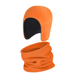 Fleece Lei Feng Hat And Scarf Set Warm Neck Warmer For Outdoor Sports Skiing Cycling Winter Use Adult Unisex - Product Image 4