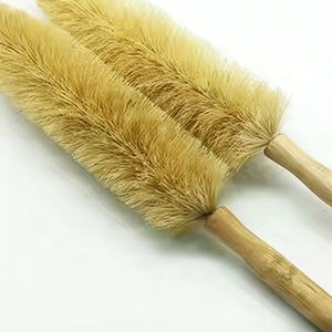 CTCC008 <span class=keywords><strong>Cepillo</strong></span> de limpieza de fibra <span class=keywords><strong>natural</strong></span> de sisal/coco con mango largo, <span class=keywords><strong>cepillo</strong></span> para limpiar huecos de coches, mango de madera - Product Image 5