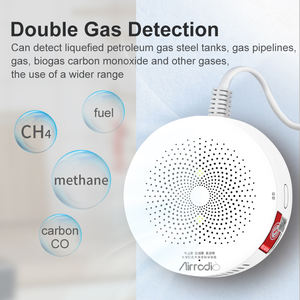 Alarme de gaz <span class=keywords><strong>CO</strong></span> GPL Fuite de gaz domestique Détecteur de vibrations au carbone 220v-260v <span class=keywords><strong>UK</strong></span> US EU Plug - Product Image 3