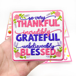 Toppa Ricamata Cristiana con Versetto Biblico, Distintivo in PVC Termoadesivo, Slogan di Gesù, Applicazione a <span class=keywords><strong>Croce</strong></span> per Cappello da Camionista, Decorazione Religiosa, All'ingrosso - Product Image 2