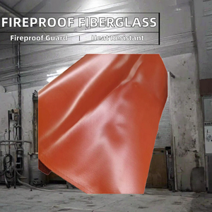 Tela de Fibra de Vidrio Recubierta de Silicona Ignífuga para Cortinas Contra Incendios WanEr WES08 en Rollo - Product Image 2