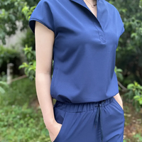 Uniforme de travail pour infirmières en polyester, rayonne et élasthanne, doux et confortable, uniforme de spa et de salon, uniforme de travail pour femmes aux Philippines
