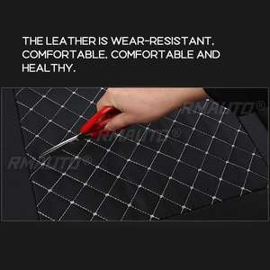 Car Seat Cover Automobiles Seat Covers Cushion Protector Seat Car Cover Chair Cushion PU Leather Mat Pad Car <b>Pillow</b> Headrest - Product Image 5