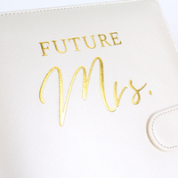 Papeterie de mariage, carnet en cuir personnalisé, planificateur 2025, couverture rigide, journaux personnalisés A6 avec boîte cadeau