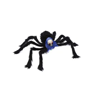 Decoraciones de Halloween HLC: Esqueleto de Terror y Araña de Peluche Gigante con Cabeza de Fantasma para Bromas y Casas Encantadas - Product Image 1