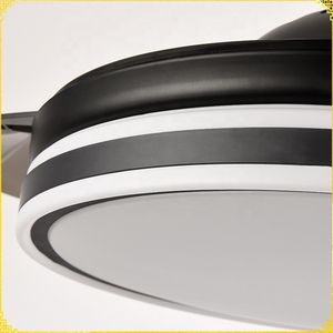 RGB Ventilador de techo con luz LED 36W DC Altavoz 3 tonalidades con memoria aspas retráctiles 6velocidades control remoto - Product Image 6