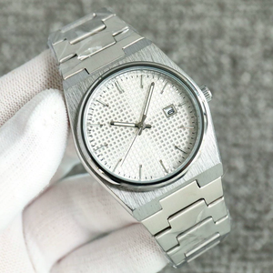 Montre homme TISSO de luxe, haute qualité, quartz, bracelet acier, automatique, mécanique, design minimaliste, style business, PRX, 40 mm, étanche. - Product Image 3