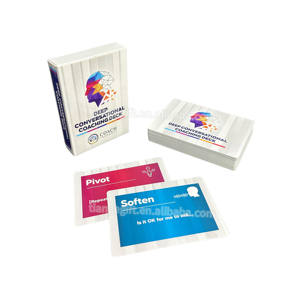 Cartes à jouer éducatives imprimées sur mesure pour Gameplay Deep Conversation Coaching Flash Card Deck - Product Image 1