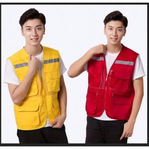 Gilet de travail respirant pour photographe avec logo de sécurité personnalisé, vente en gros, gilet de pêche avec poches - Product Image 6