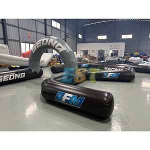 Grande piste de voiture gonflable commerciale pare-chocs piste d'<span class=keywords><strong>air</strong></span> gonflable piste de karting gonflable pour les événements sportifs d'enfants - Product Image 3