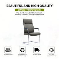 Chaise de bureau moderne pour visiteurs, dossier bas, en cuir, pivotante, base en aluminium, pour salle à manger ou atelier