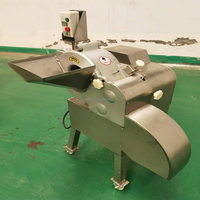 Mobiele industriële 304 roestvrijstalen aardappel- en wortelsnijmachine, 500 kg/uur