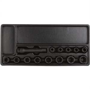 10 Piece <b>Socket</b> Set Metric 6-19mm With <b>Extension</b> Bar For Automotive Repair - Product Image 2