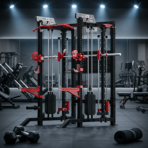Estación de Gimnasio Multifuncional 3 en 1, Máquina de Ejercicios de Fuerza para Todo el Cuerpo, Equipo de Entrenamiento para Pecho, Espalda, Hombros, Piernas y Abdomen - Product Image 3