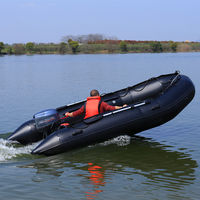 Bateau gonflable en PVC Seawalker 0.9mm 3.3M avec sol en aluminium pour la pêche à l'aviron et à la dérive