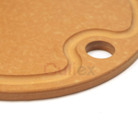 Großhandel runde Schneide bretter für Küchen geschirrs püler Chaucherie Board Set mit Juice Groove Custom Composite Schneide brett