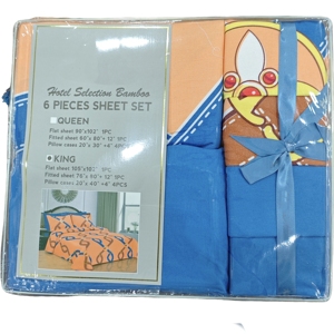 Set di Biancheria da Letto con Motivi Geometrici Unici, Lenzuolo con Angoli, 48 Nuovi Design Stampati, Set da 6 Pezzi, Misure Queen e King - Product Image 2