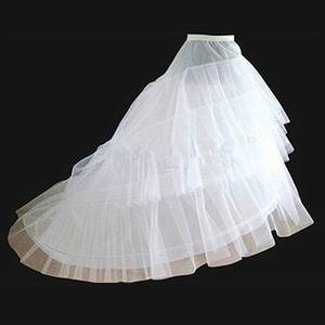 S2949F haute qualité Plus longue queue de soutien maille dure bouffante taille serrée mariée mariage cerceau jupe <span class=keywords><strong>jupon</strong></span> - Product Image 4