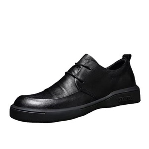 Chaussures en cuir pour hommes personnalisées, tendance printemps-automne, polyvalentes, plates, confortables, décontractées, pour un usage quotidien - Product Image 5