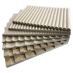 Pannello murale in fibra <span class=keywords><strong>di</strong></span> <span class=keywords><strong>legno</strong></span> MDF 3D scanalato scanalato scanalato personalizzato 1220*2440mm <span class=keywords><strong>per</strong></span> centro commerciale <span class=keywords><strong>di</strong></span> edifici <span class=keywords><strong>per</strong></span> uffici - Product Image 4