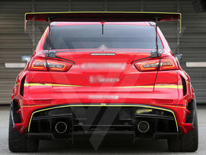 Kits de carrocería personalizados de fibra de vidrio + fibra de carbono para Mitsubishi <span class=keywords><strong>Lancer</strong></span> Evolution <span class=keywords><strong>Evo</strong></span> X modificado actualizado Vrs Wide Ver 2 Estilo - Product Image 4