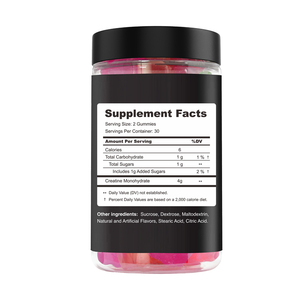 OEM integratori <span class=keywords><strong>Pre</strong></span>-allenamento per nutrizione sportiva senza zucchero 5mg di creatina monoidrato gommosi aromi di frutta naturale vitamine GMP - Product Image 3