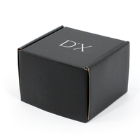 Boîte à bijoux pliante noire en carton personnalisée avec couvercle pour colliers, bagues et boucles d'oreilles – Emballage cadeau pour la vente au détail de bijoux