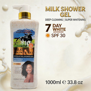 Gel de Ducha Exfoliante 7 Días White Treats Acne, Exfoliante de Leche Aclarante Rápido, Jabón Corporal Antibacterial 1000ml, Venta al por Mayor OEM - Product Image 4