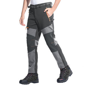 Produttore di Abbigliamento Pantaloni Softshell Impermeabili Personalizzati da Uomo, Pantaloni da Escursionismo in Poliestere Spandex Felpato all'Ingrosso - Product Image 3