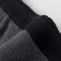 Pantalon de sport décontracté YUNCHI style américain, rayé, longueur intégrale, coupe régulière, avec poches, 100 % cachemire pur, taille élastique, pour femme