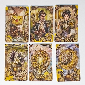 Set de Regalo de Cartas Espirituales, Cartas de Oráculo Personalizadas con Caja Magnética y Guía, Tacto de Terciopelo, Bordes Dorados, Estilo Steampunk <span class=keywords><strong>Lenormand</strong></span> - Product Image 5