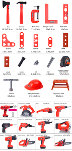 Chuỗi điện thấy đồ chơi trẻ em giả vờ chơi công cụ thiết lập với âm thanh, trẻ em giả vờ chơi công cụ nhựa vành đai chơi thiết lập đồ chơi trẻ em hộp công cụ - Product Image 6