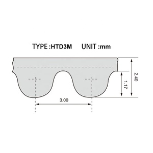 Sản xuất tại Trung Quốc Thời gian vành đai HTD 3M 5M 8M 14m 20m STD S3M s5m s8m s14m đóng Đồng Bộ thắt lưng - Product Image 3