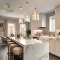 CBMmart Armoire de cuisine design Armoire de cuisine modulaire complète en bois massif Armoire de rangement meubles en bois