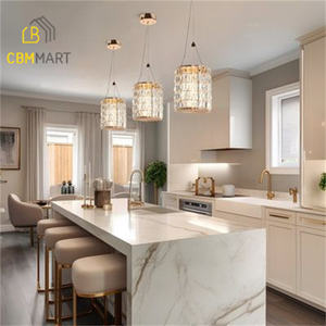 خزانة cbmmmt بتصميم وحدات كاملة من الخشب الصلب طقم خزانات مطبخ - Product Image 3