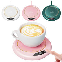 Calentador de Tazas Eléctrico Inteligente USB para Oficina y Hogar, Calentador de Tazas de Café, Té y Agua, Placa Calefactora de Bebidas para Escritorio, Calentador de Tazas de Leche