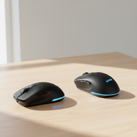Souris sans fil rétroéclairée optique OEM 2,4 GHz, personnalisable avec logo, durable, ergonomique 6D, RGB et LED