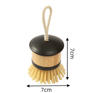 Realida Scrub Brushes Vollkreis Bubble Up Bambus Geschirr bürste für Küchen geschirr Antihaft pfannen - Product Image 2