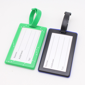 Étiquettes de bagages en silicone 3D personnalisées avec logo, étiquettes de valise souples en PVC pour voyage, vente en gros - Product Image 2