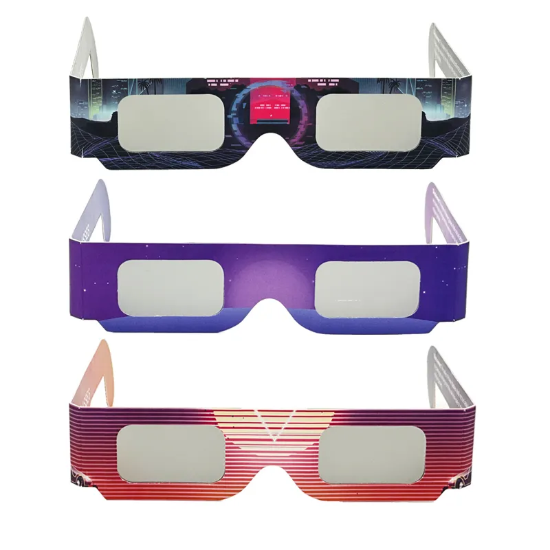 Individuelles Logo OEM polarisierte passive 3d-Papierbrillen für Kino 3D/4D/5D linear polarisierte Brillen