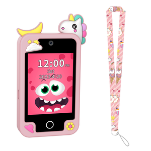 Enfants jeu téléphones jouet éducatif enfants caméra double caméra musique Puzzle jeux sommeil histoires Mini téléphone avec lanière étui en silicone - Product Image 6
