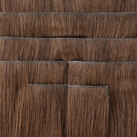 Extensions de cheveux naturels à clipser en PU, invisibles, fines, vierges, lisses, ondulées, double épaisseur, blond miel